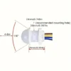 2pcs White PIR Motion Sensor Switch